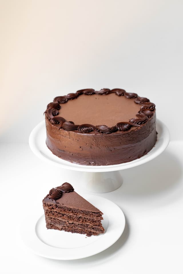 Sliced Chocolate-indulgence Cake